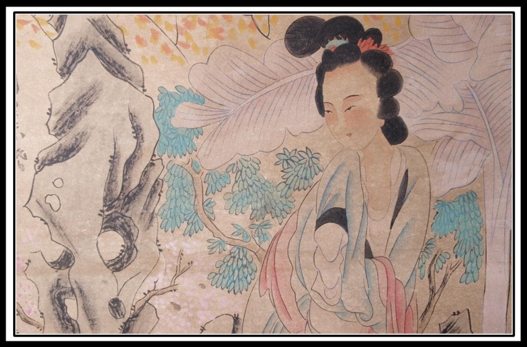 中国書画 中国近代書画家黄居 肉筆紙本 文房賞物 1903