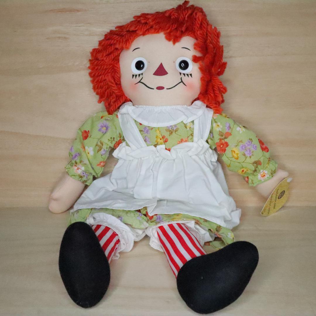 ラガディ・アン＆アンディ 縦ストライプペア ぬいぐるみ カントリー風