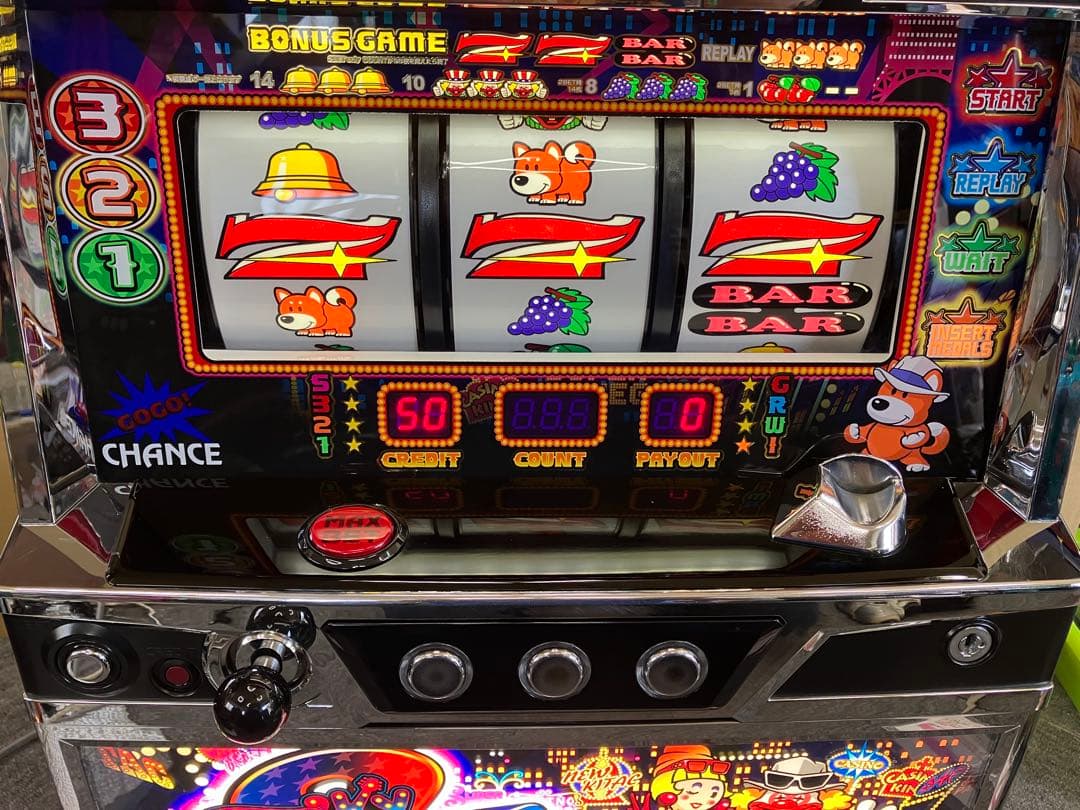 ファンキージャグラー スロット 実機 コイン不要機付 送料無料