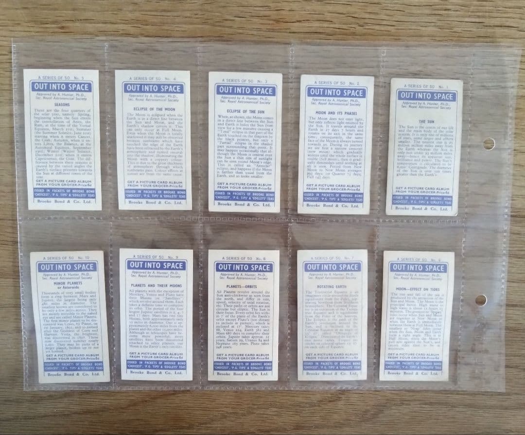 1958年◆シガレットカード＜イギリス＞◆宇宙へ 全50種◆アンティークカード