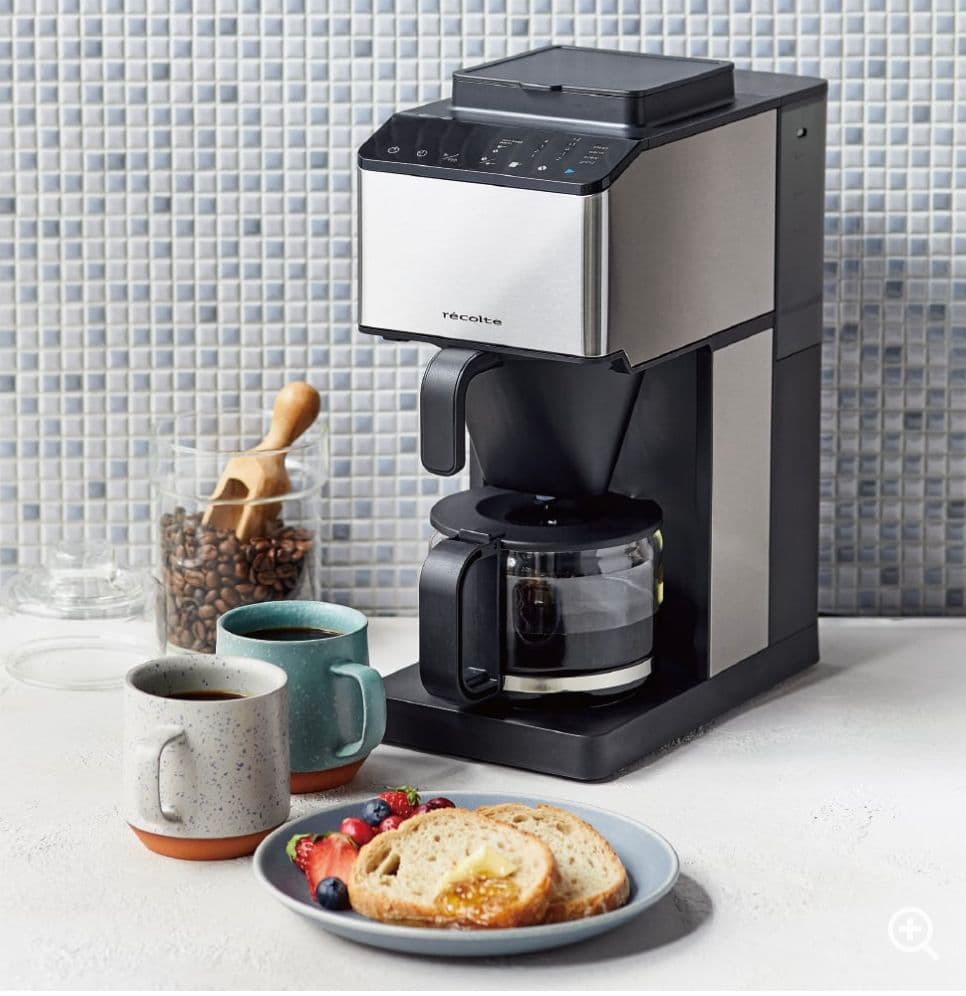 recolteレコルト コーン式自動コーヒーメーカー RCD-1 シルバー