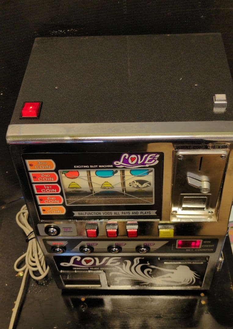 卓上ミニスロット「LOVEラブ」レトロゲーム機 卓上ゲーム レア希少