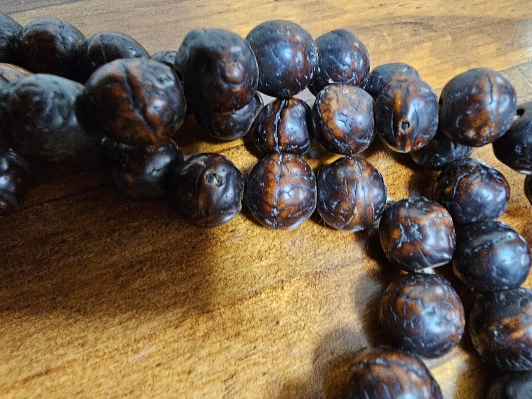 Tibetan Mala 数珠龍眼鳳眼密教チベット アンティーク