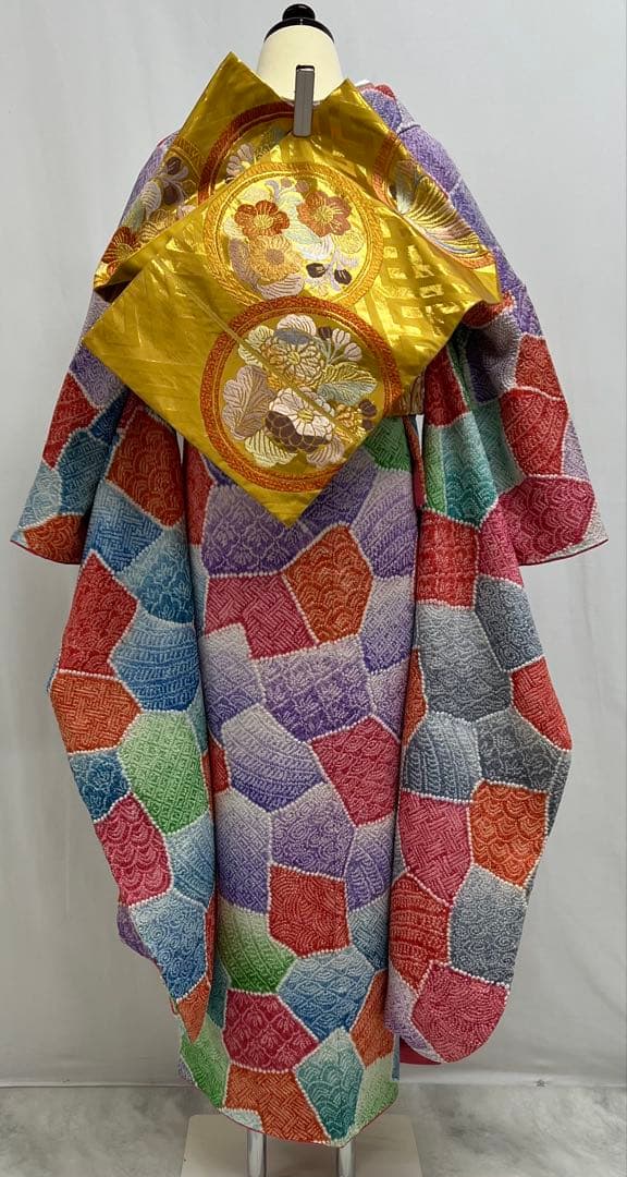 豪華！総絞り 名品 振り袖 フルセット 別誂長襦袢 総絵羽紋様 珍品 可愛い