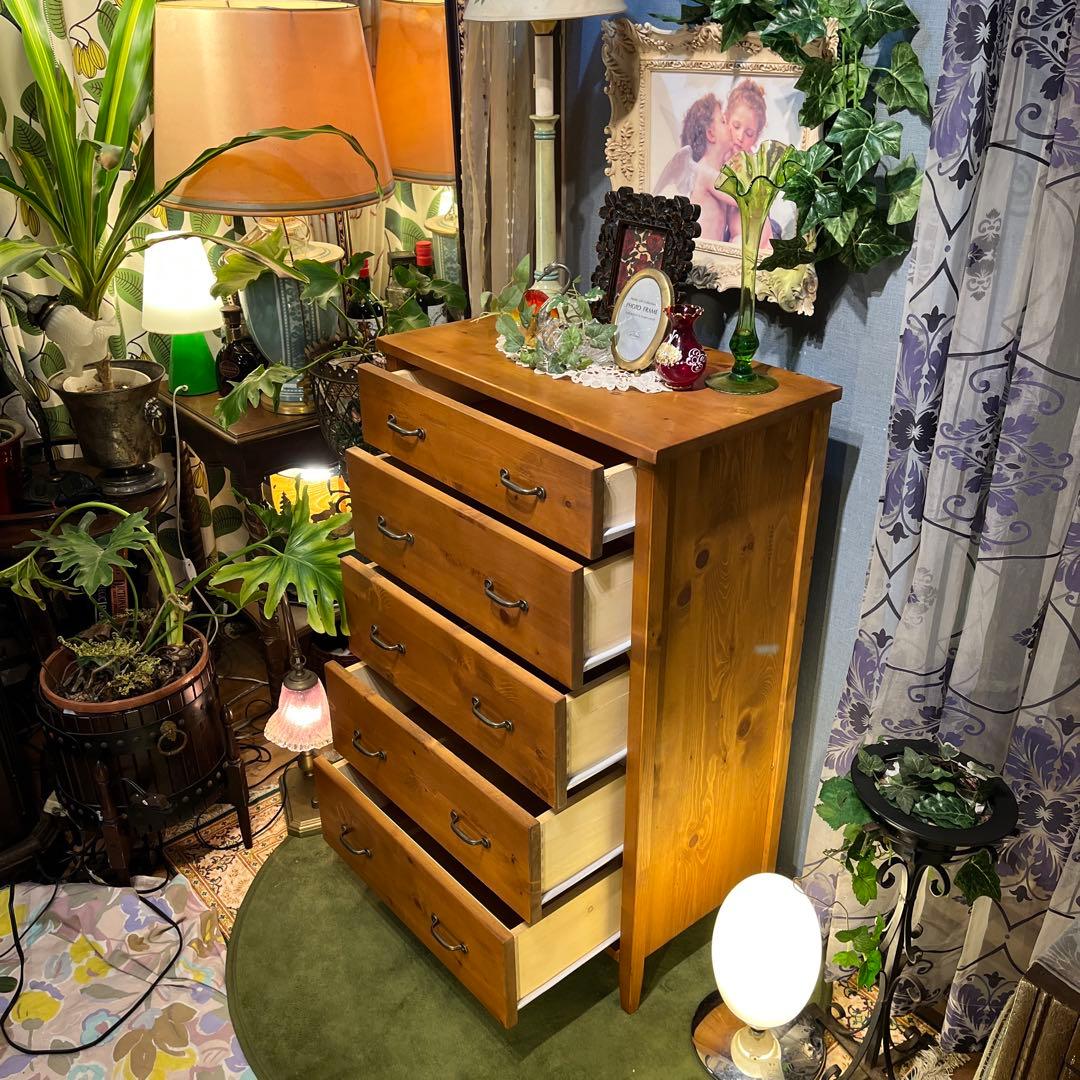 Sale フレンチカントリー パインソリッド クラシック チェストキャビネット