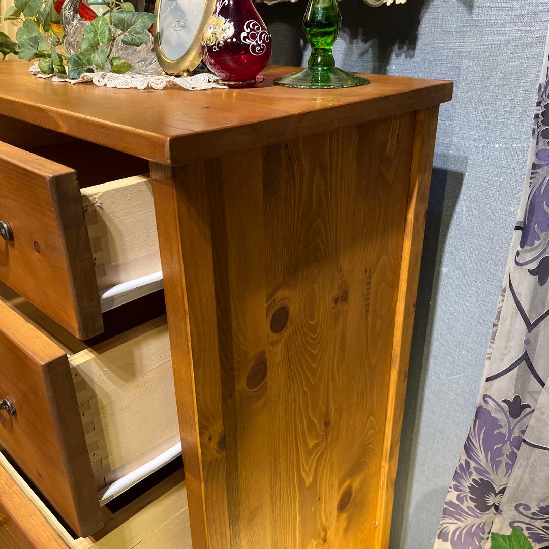 Sale フレンチカントリー パインソリッド クラシック チェストキャビネット