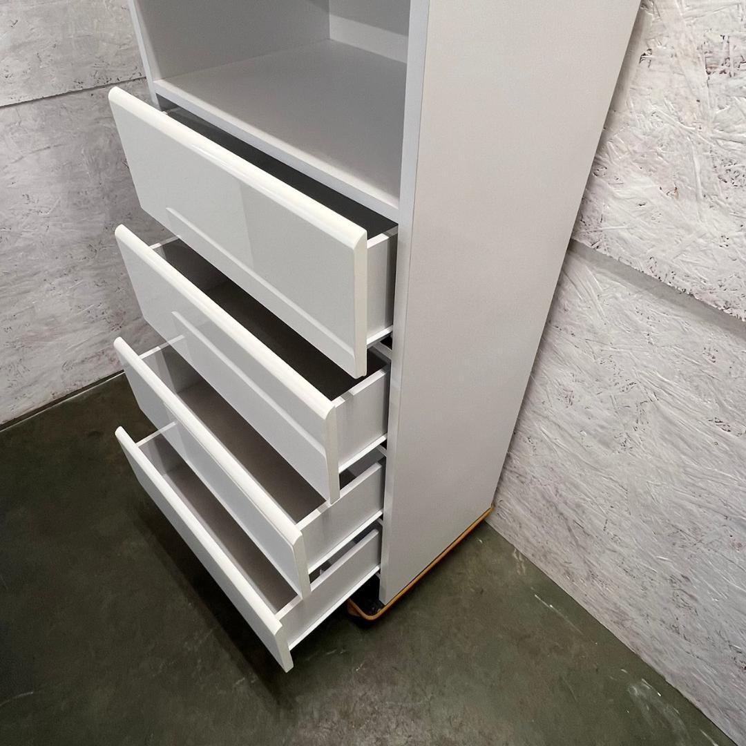 ニトリ 隙間収納庫 収納 (フロンティア60 WH D) J0667