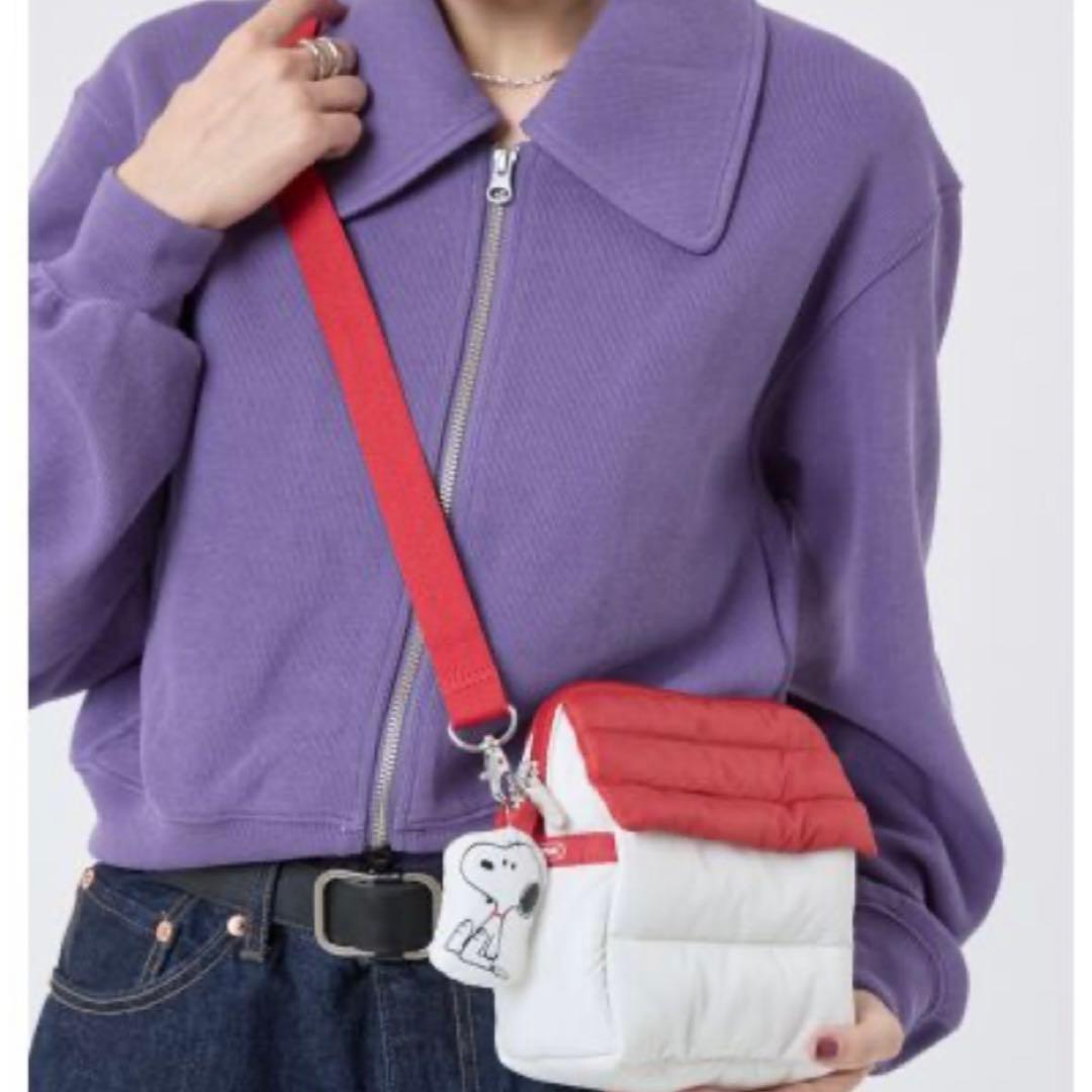 未使用級 LeSportsac スヌーピー ドッグハウス ショルダーバッグ
