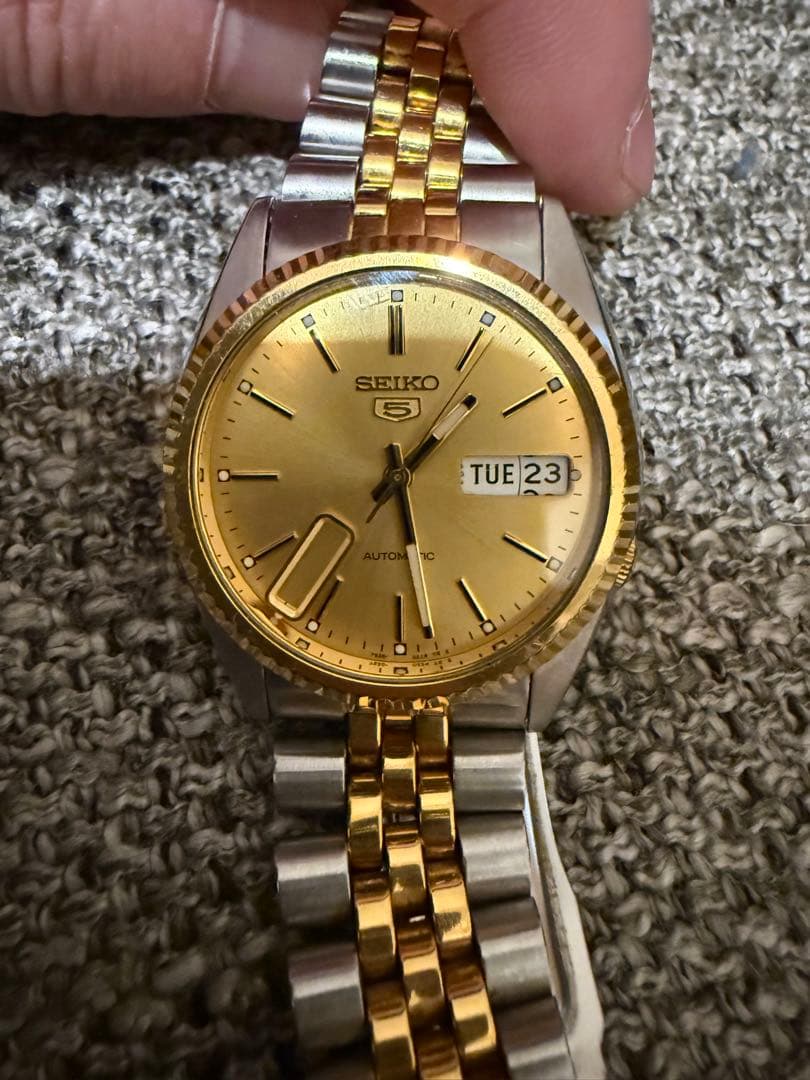 SEIKOファイブ　自動巻き時計　ジャンク