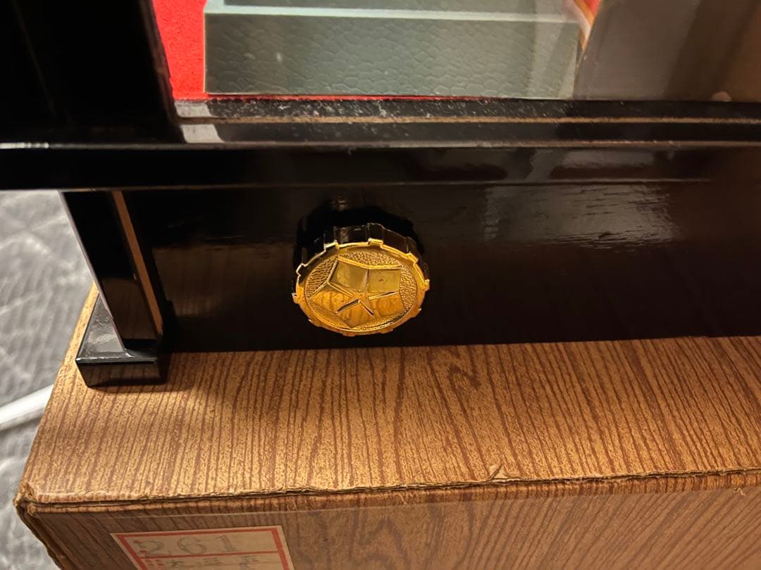 ひな人形 5体 ガラスケース付き