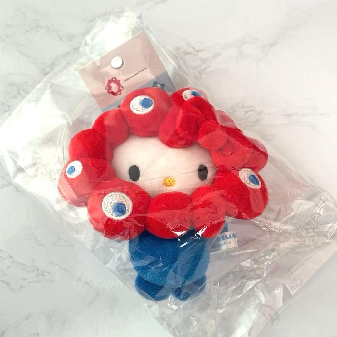 ミャクミャク ハローキティ 万博 カラビナ マスコット ２個セット なりきり