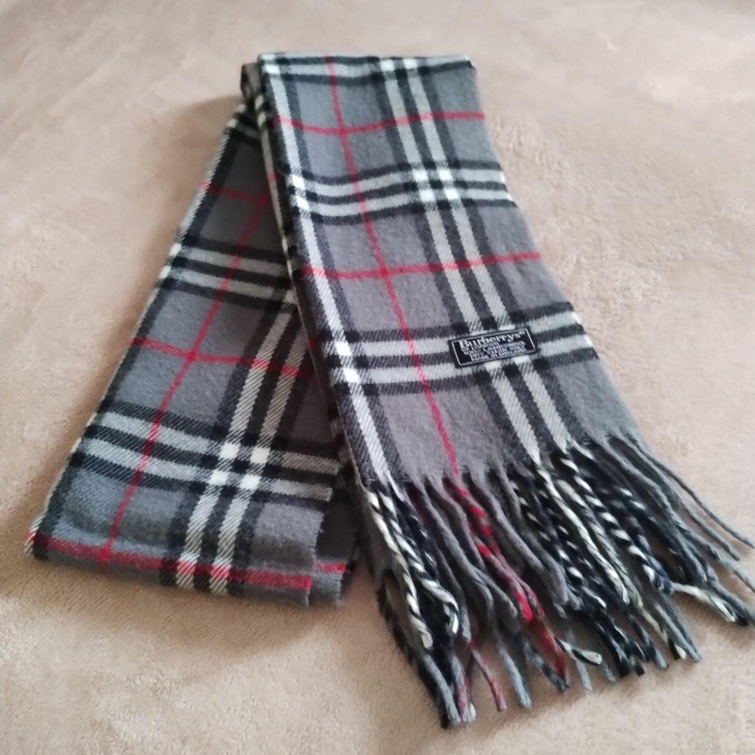 Burberrys ノバチェック柄 100%ラムウールマフラー - メルカリ