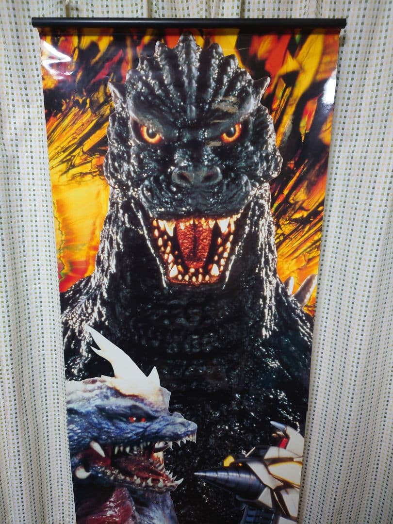 【非売品】当時物　ゴジラ・ウルトラマンパワード販促タペストリー