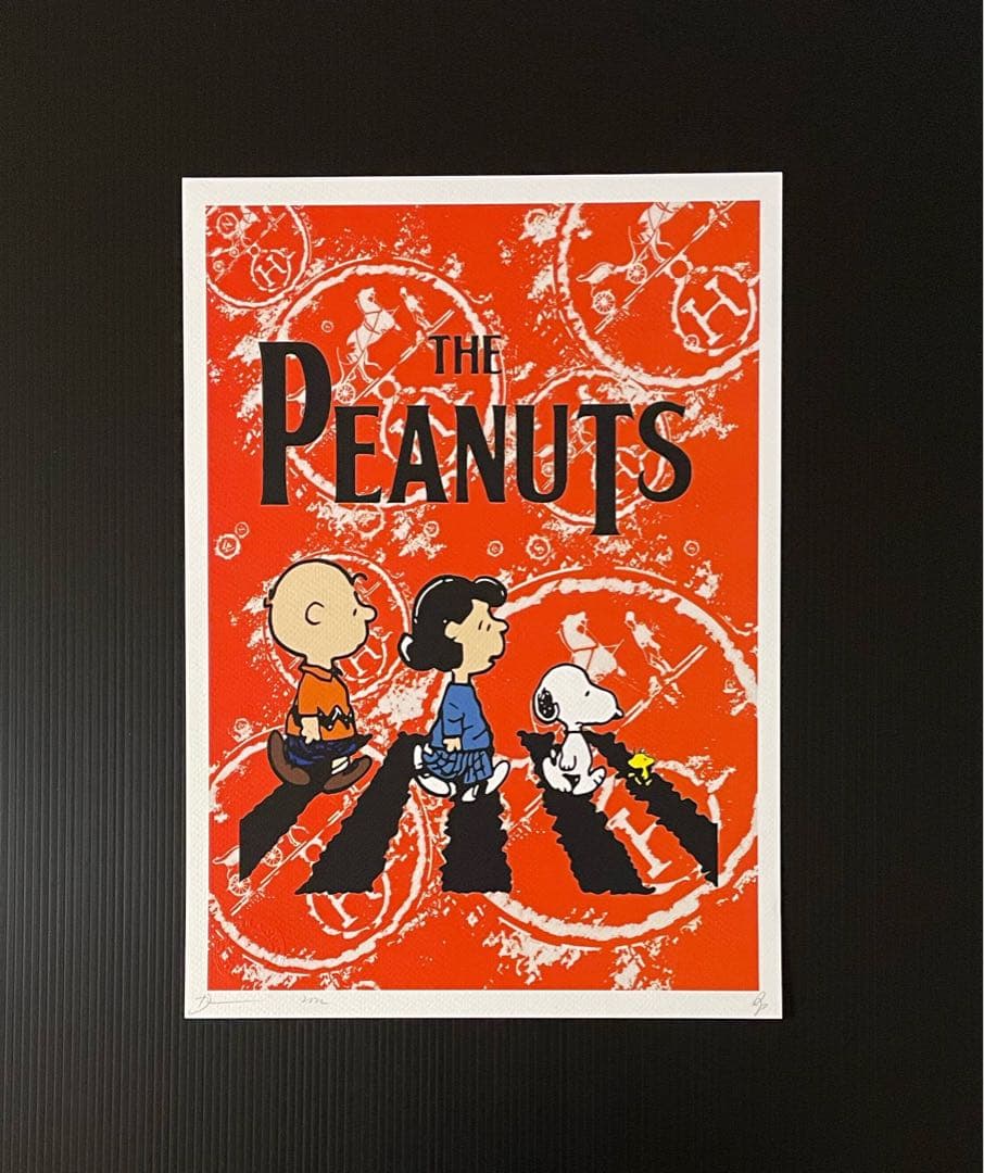 DEATH NYC/現代アートポスター/スヌーピー /SNOOPY/アビーロード