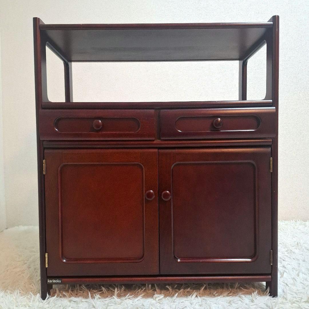 送料無料】karimoku カリモク オールドカリモク 電話台 ファックス台