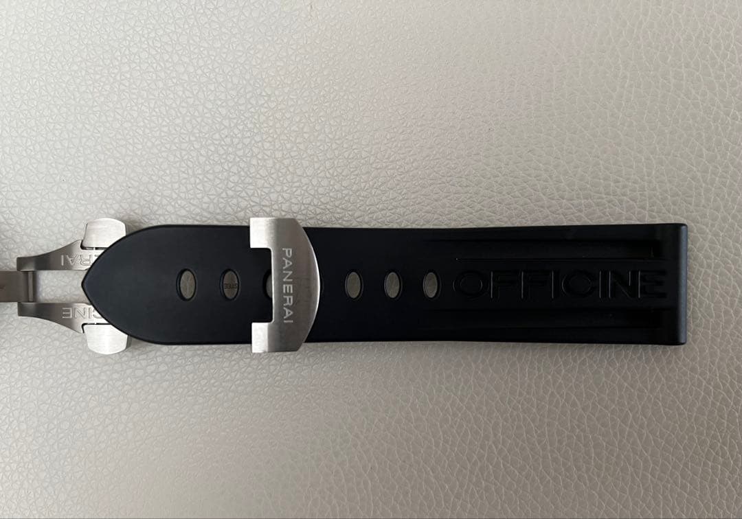 PANERAIパネライ ラバーベルト純正ステンレスDバックルセット