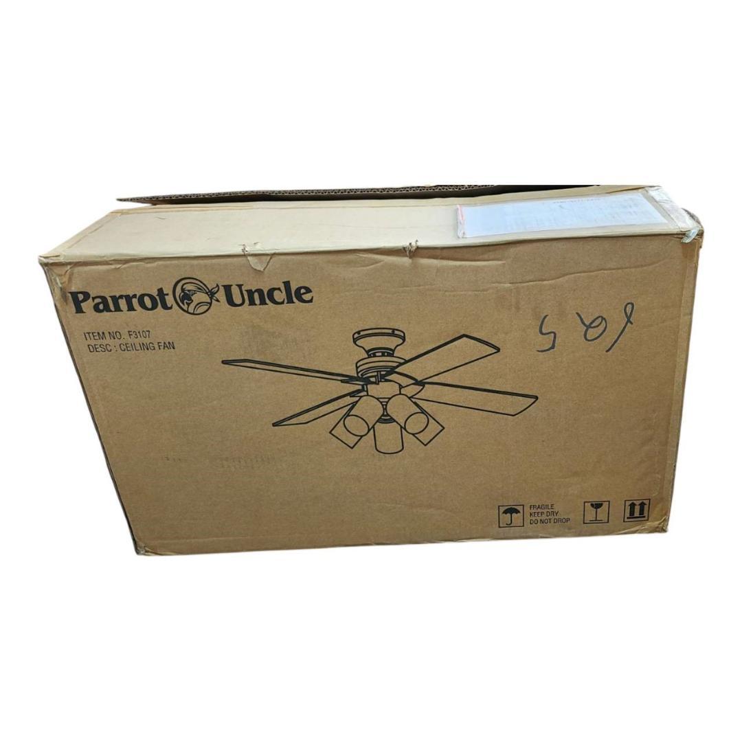 ブラック シーリングファンライト 5灯タイプ 照明 リモコン式 LED対応3