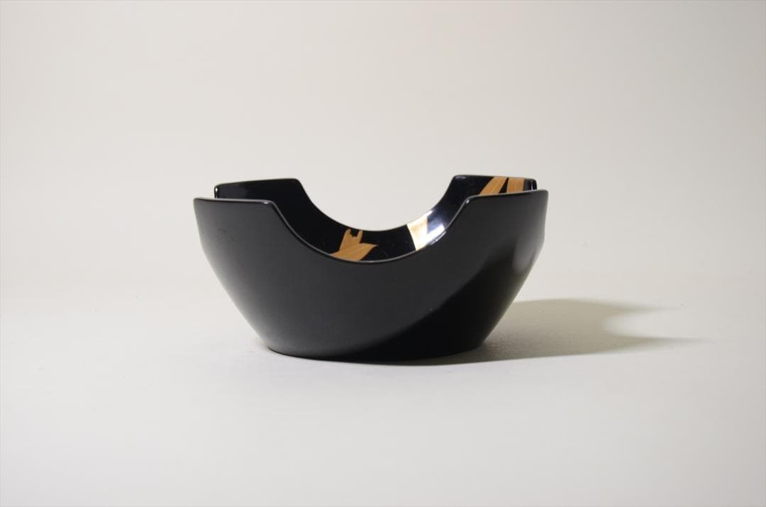 昭和時代　塗物　向付　笹図　割山椒風　10客組　アンティーク　骨董品 b