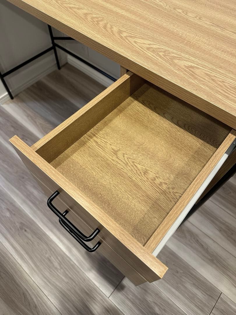 パソコンデスク 引き出し付き 幅120cm