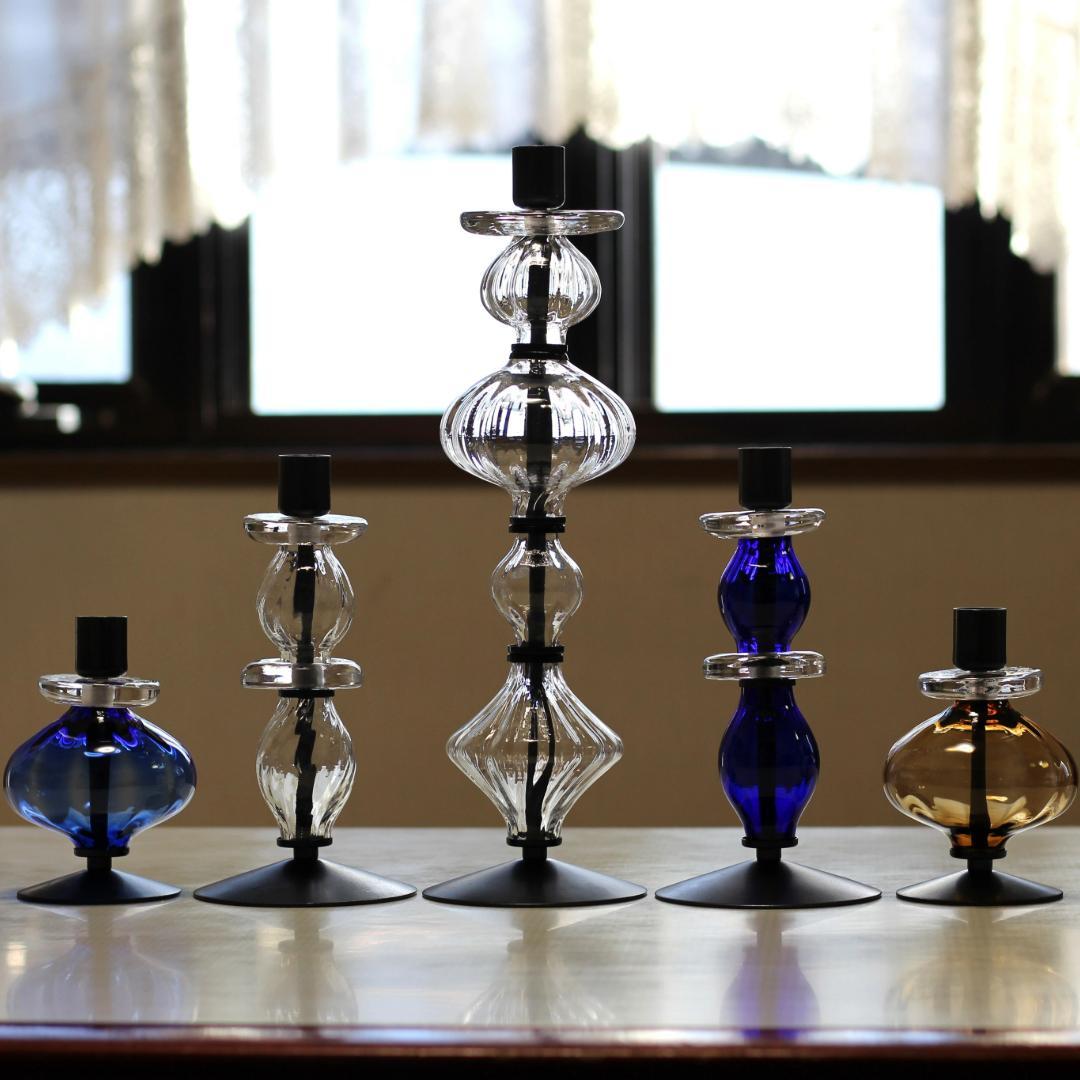 美品・刻印】エリックホグラン キャンドルスタンド オニオン型2段