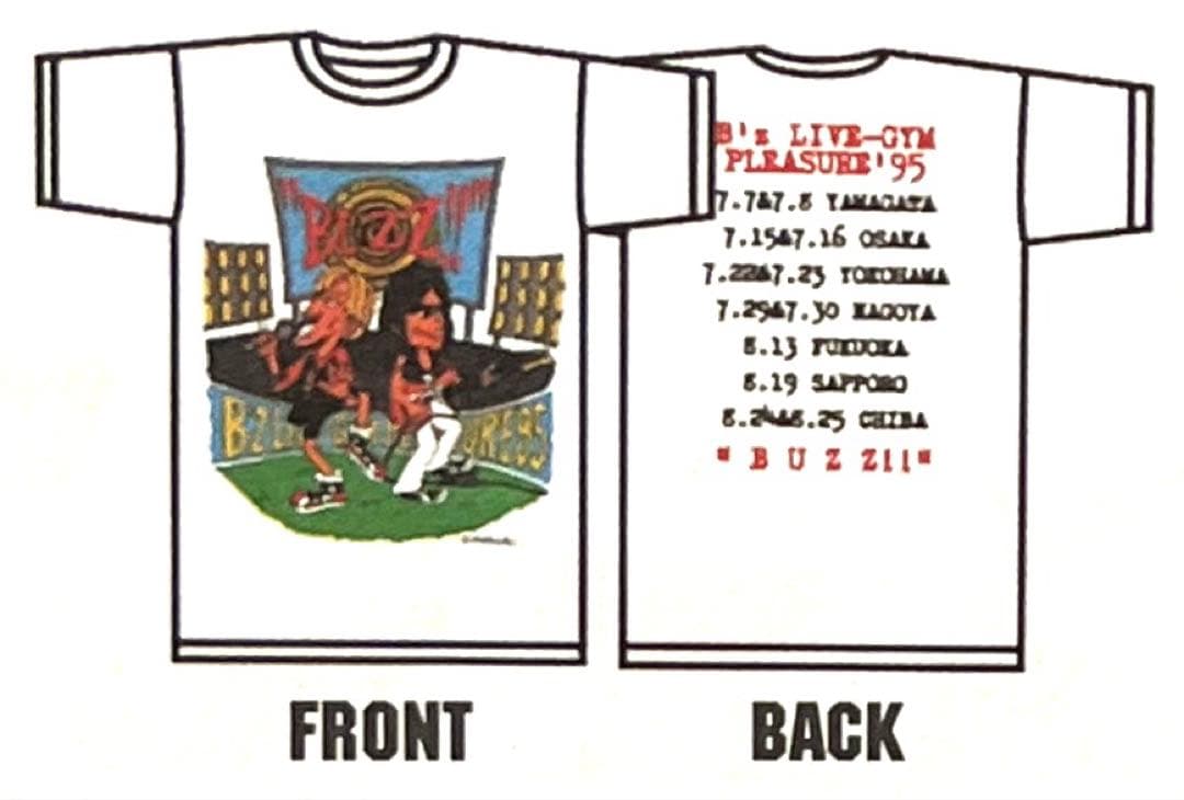 ☆オリジナル☆未開封☆B'z ライブTシャツ BUZZ LIVE-GYM'95 - メルカリ