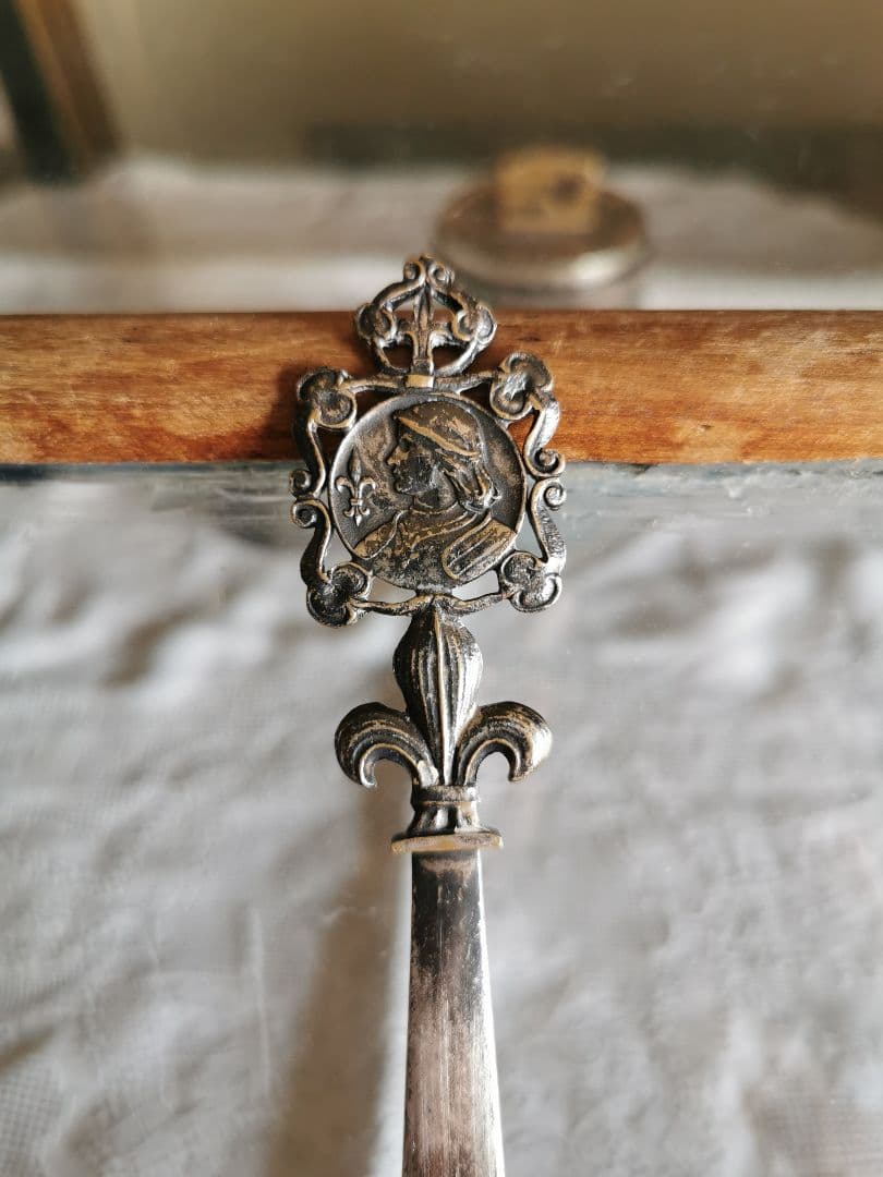 アンティーク フランス ジャンヌダルク ペーパーナイフ 騎士の百合紋