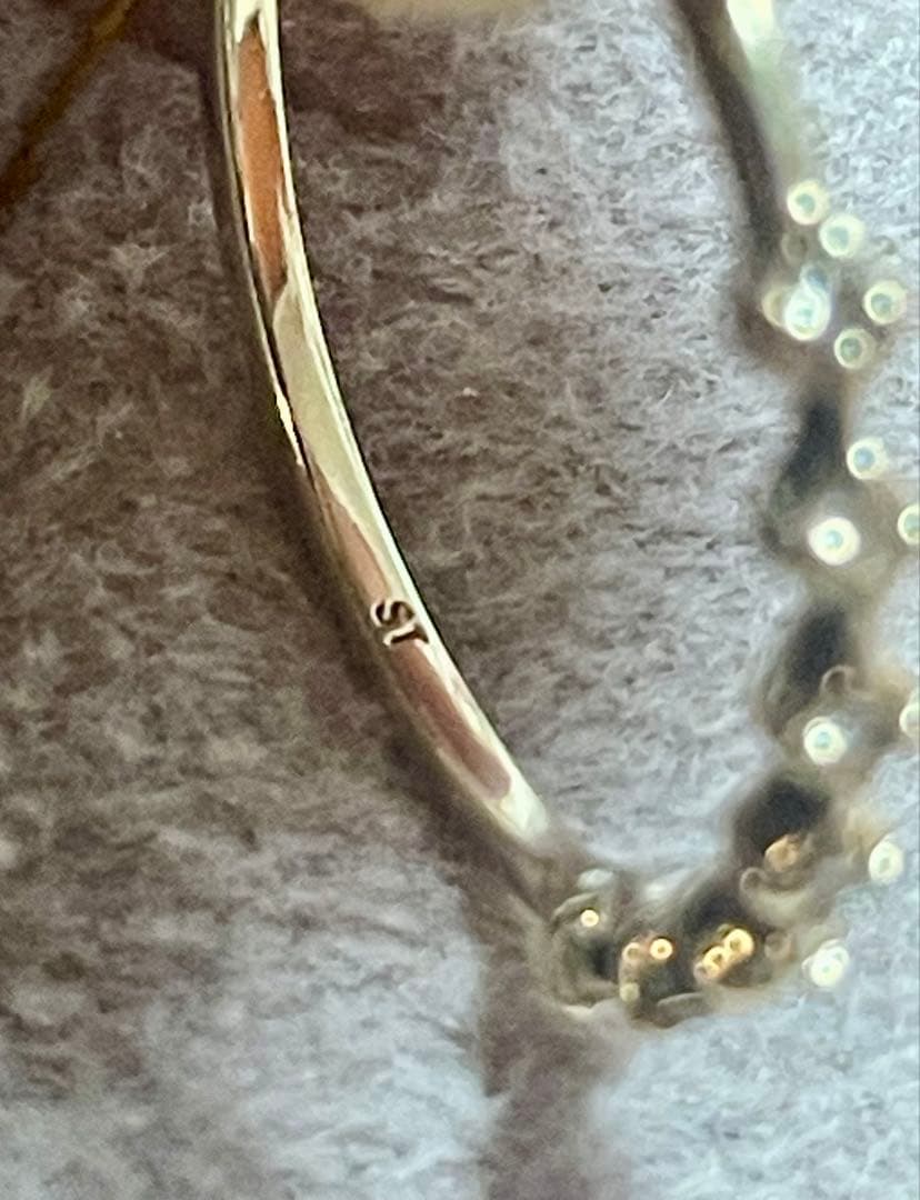 Samantha Tiara K10 ハーフエタニティリング　ダイヤ0.07ct