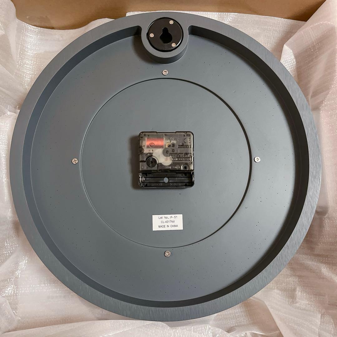 掛時計 CL-4317NV ネイビー ゴールド スイープムーブメント 時計