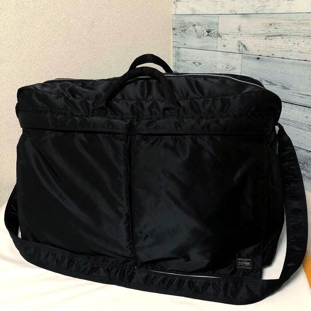 極美品✨希少 ポータータンカー ボストンバッグ ショルダーバッグ 大容量ブラック 希少 極美品 ポーター タンカー 2way ボストンバッグ L ブラック 大容量