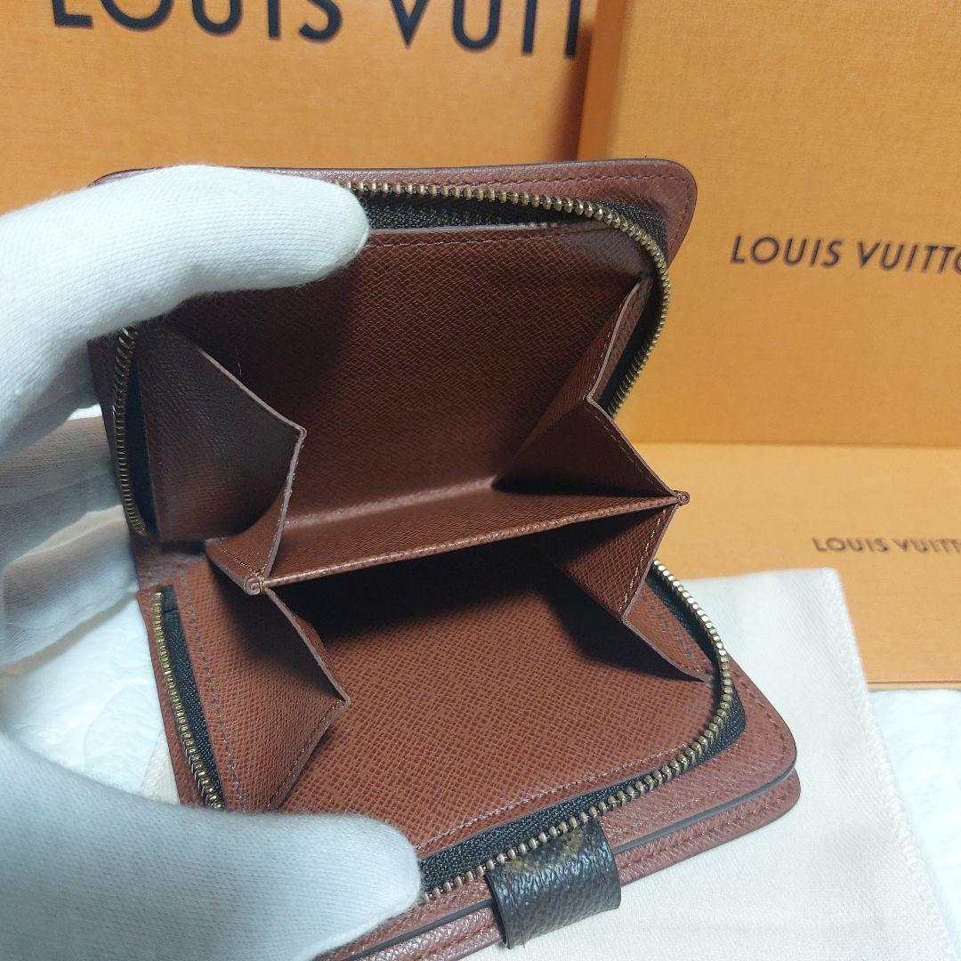 Louis Vuittonルイヴィトン モノグラム コンパクトジップ 二つ折財布