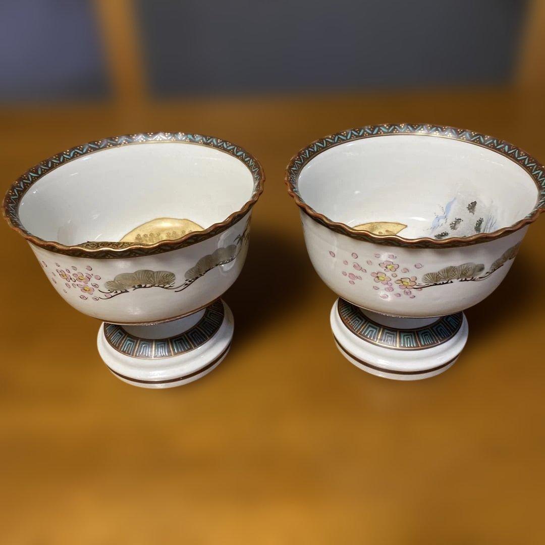 多色手描き陶器壺