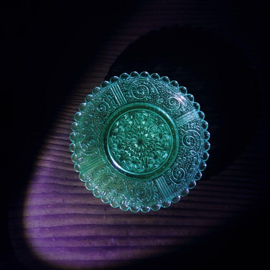 ご成約】淡路珉平焼 ターコイズブルー 陽刻 花文様 7寸皿と骨董