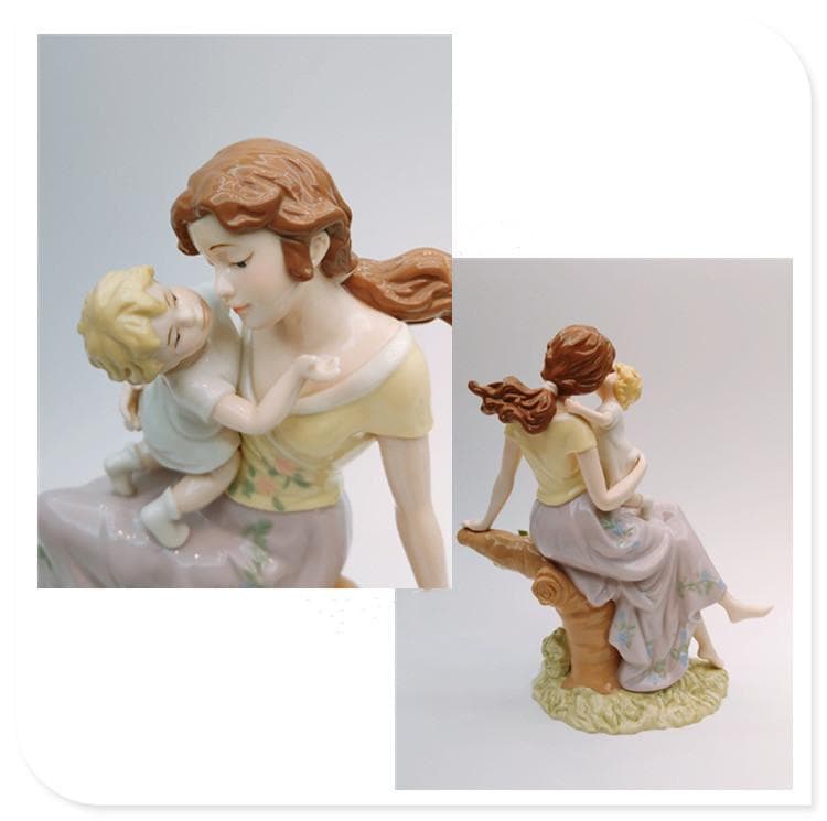 稀少！リヤドロ(LLADRO) 【母子時光】 フィギュリン  陶器  置物