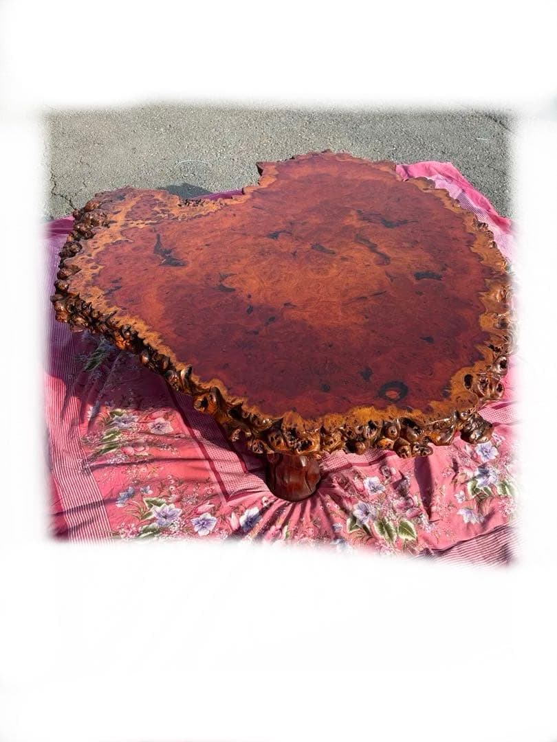 【希少】花梨瘤 一枚板 座卓 高級テーブル 大型 希少】花梨 瘤 一枚板 座卓 高級テーブル 大型 希少】花梨 瘤 一枚板