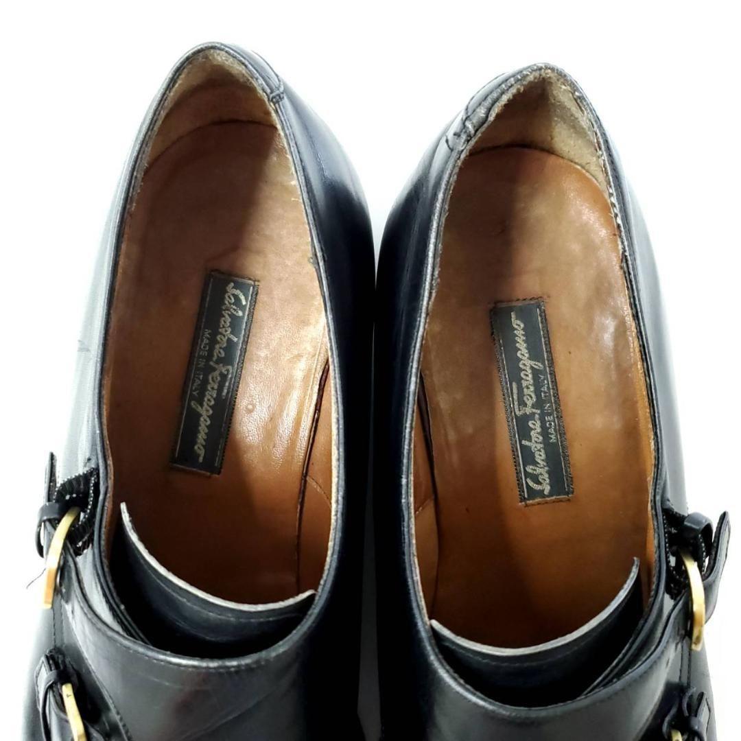 サルヴァトーレフェラガモ　激レア　ダブルモンク　ストレート　トラメッザ