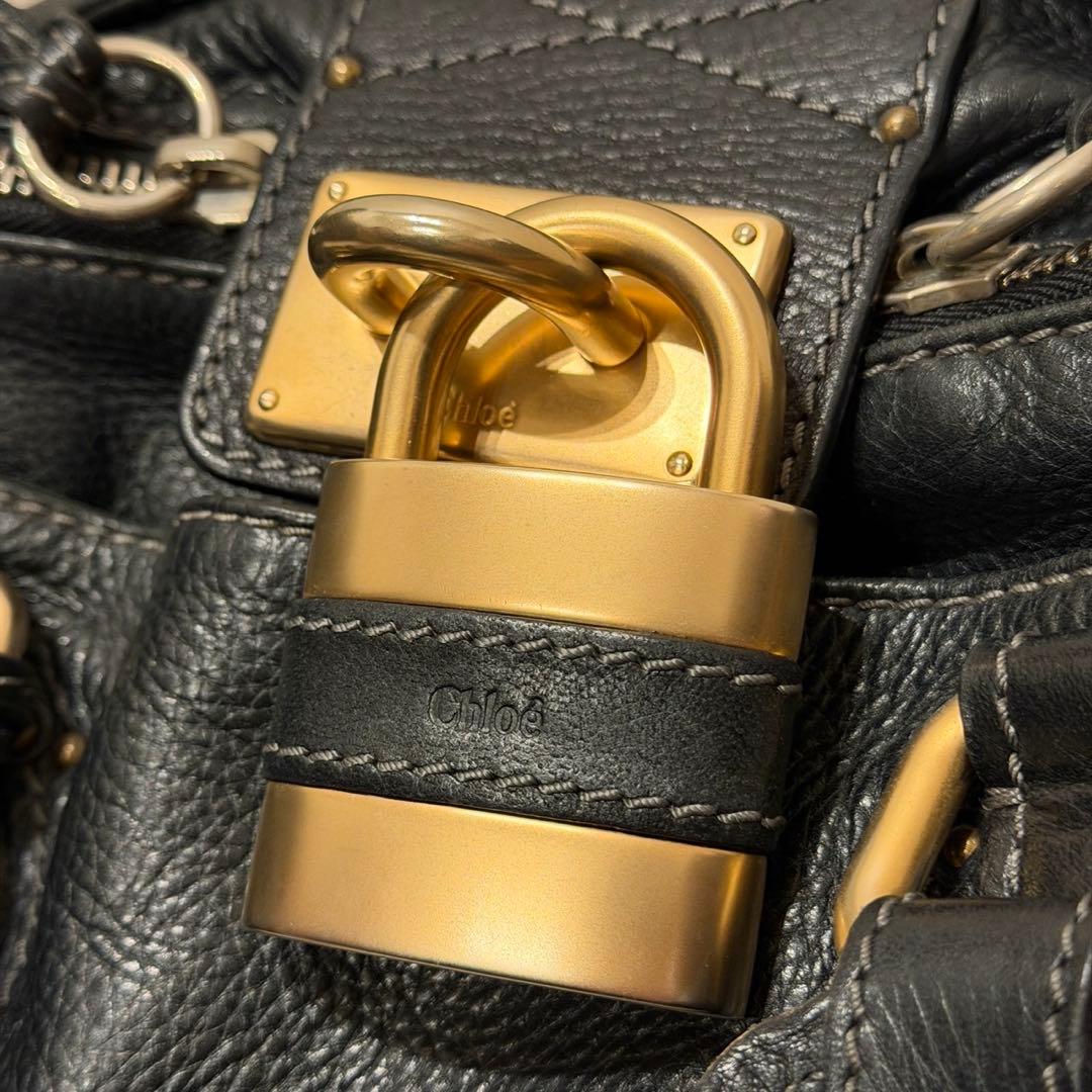 【廃盤・美品】Chloé　クロエ　パディントン　ミィディアム　ブラック　黒　人気