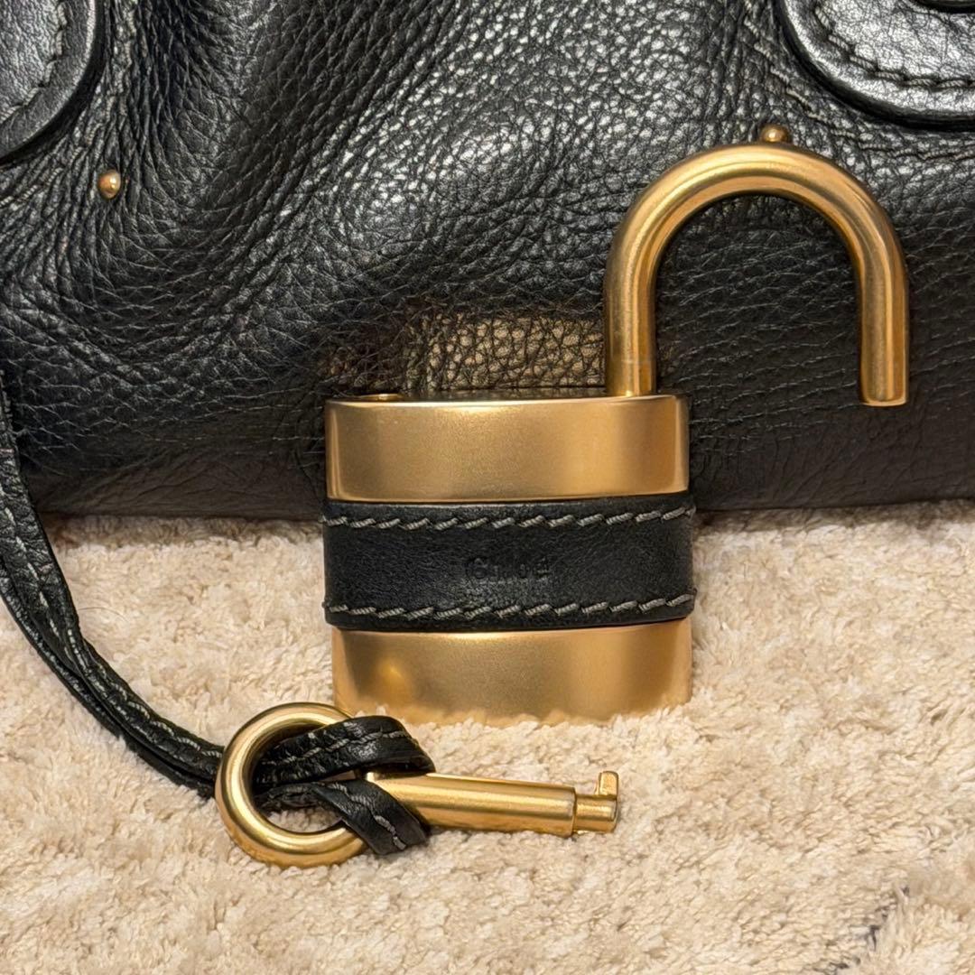 【廃盤・美品】Chloé　クロエ　パディントン　ミィディアム　ブラック　黒　人気