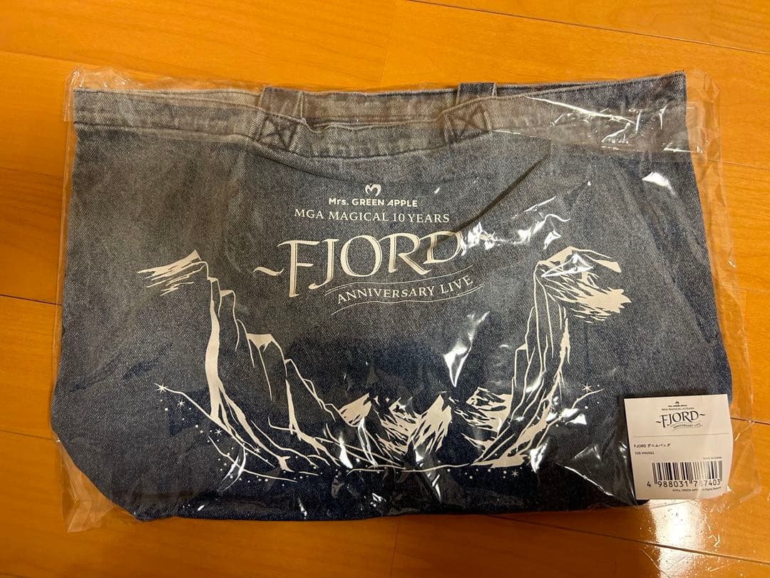 FJORD ミセスグリーンアップル デニム トートバッグ フィヨルド