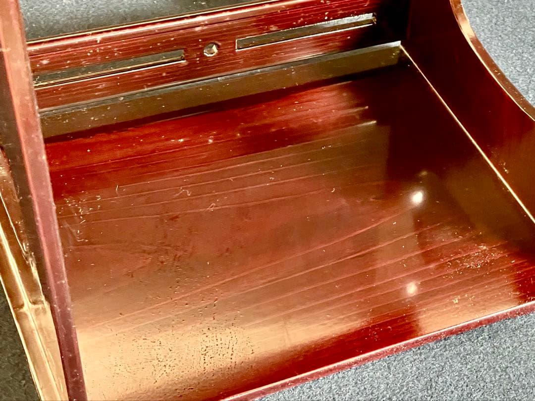 母」 小堀遠州流 宗忠好 袋棚 十五代 小堀宗通 書付 塗師