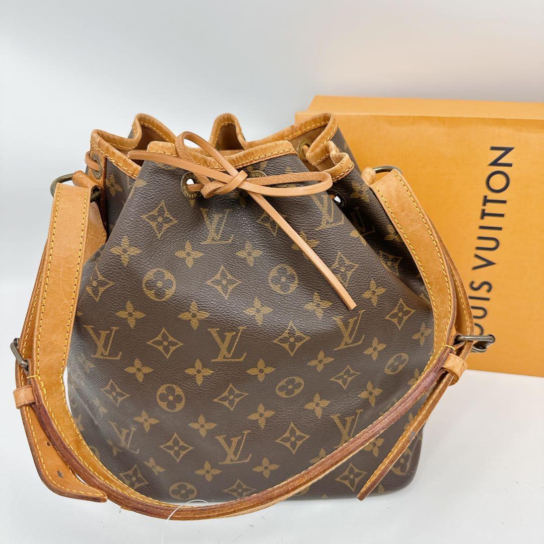 ルイヴィトン　モノグラム　プチノエ　巾着　ショルダーバッグ