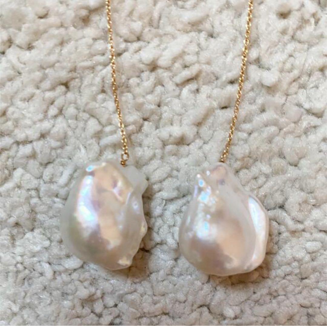 美品】ripsalis fall〈pearl top〉 9cm ゴールド