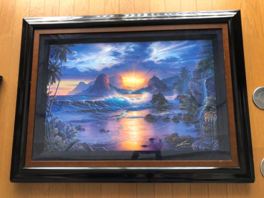 最終値下げ‼️*980 クリスチャンラッセン 絵画 額縁入 壁掛け