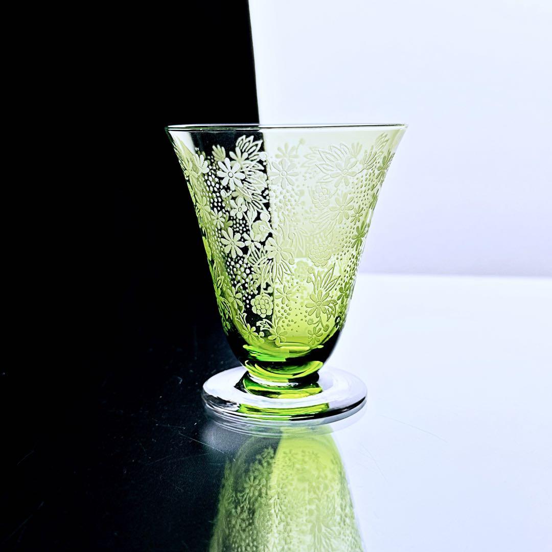 花のオールドバカラ エリザベートのワイングラス 8.5cm#2【1936年以降】