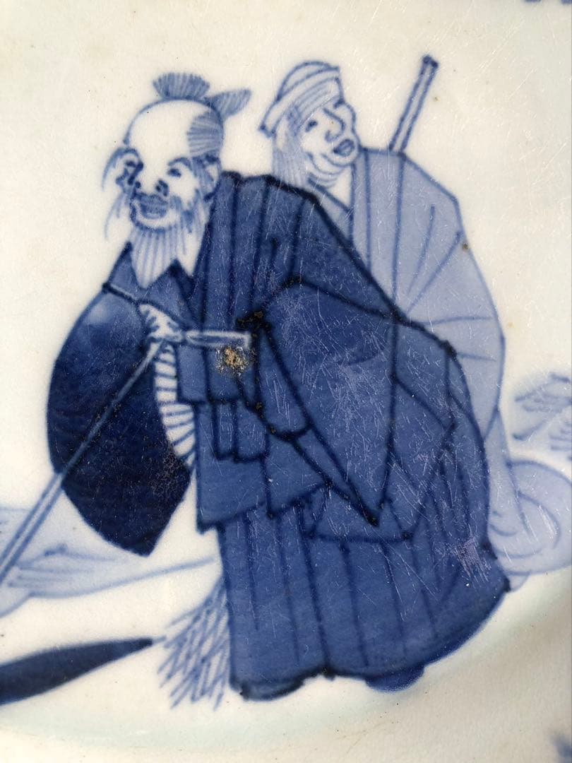 古伊万里 飾り皿 直径29cm 伊万里 染付 時代物26A3 - メルカリ