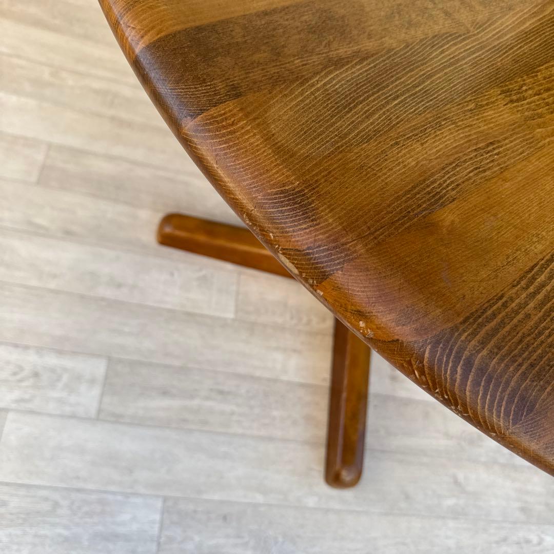 karimoku カフェテーブル　丸テーブル　ヴィンテージ 現状