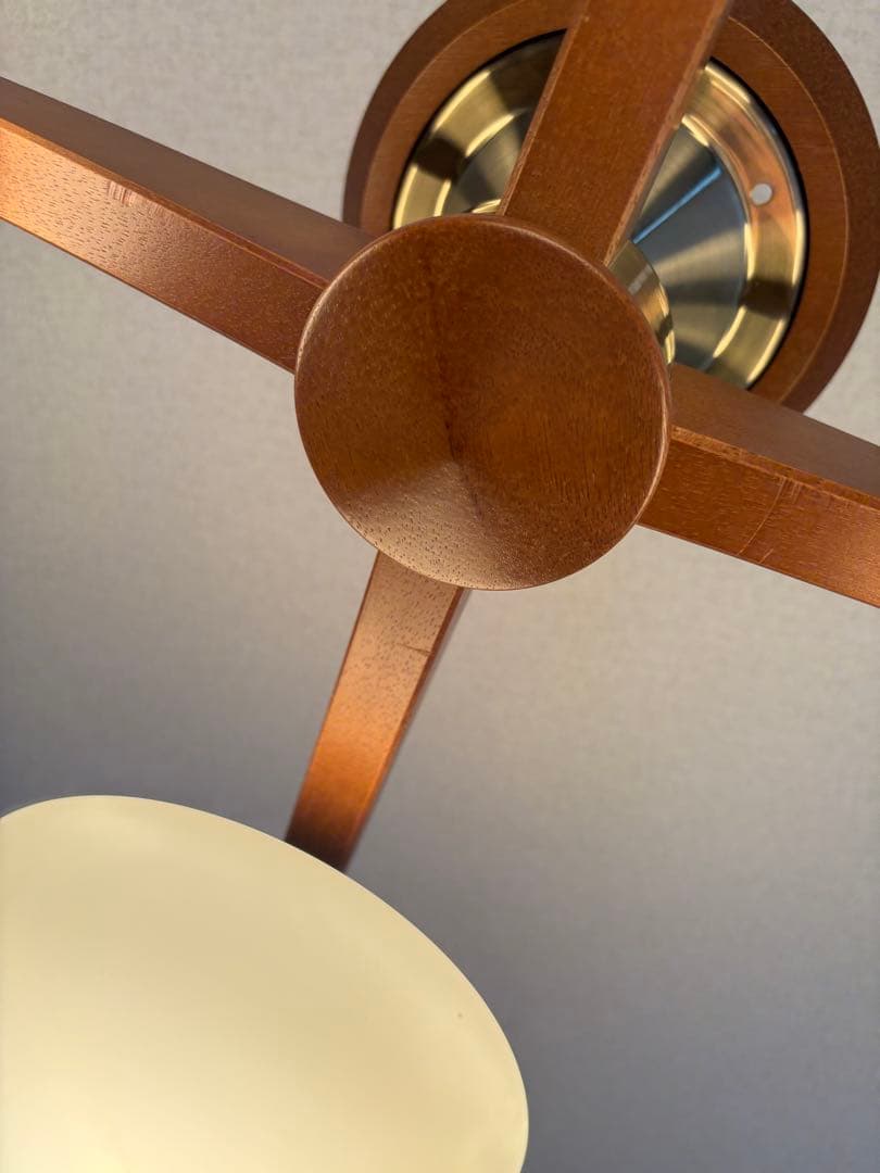 National ウッドシャンデリア ミッドセンチュリー ドムス風