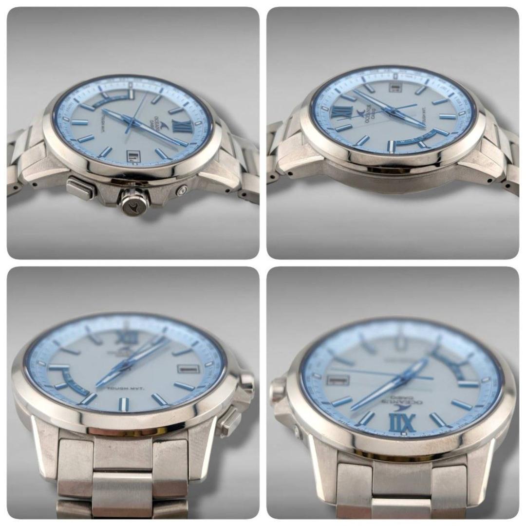 【稼働】カシオ オシアナス OCW-T150-2AJF ワールドタイム チタン