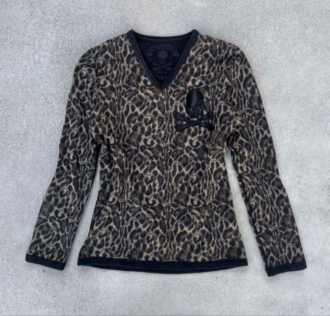 Roen ロンt skull y2k archive レオパード 平成 お兄系 - メルカリ