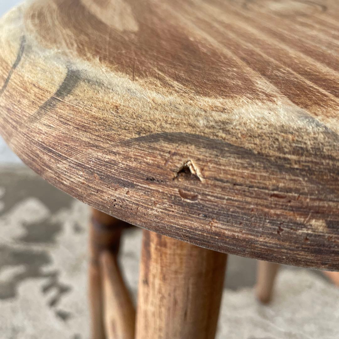 ヴィンテージ 　スツール　サイドテーブル ベッドサイドテーブル　　剥離