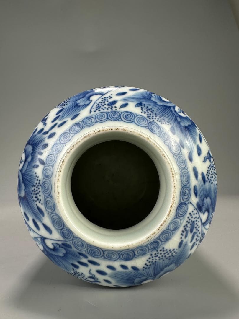 中国美術 煎茶道具 茶器 青花花卉文茶壺 染付茶入 時代 古物 唐物